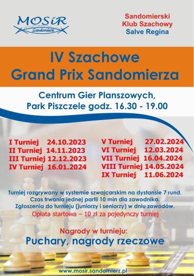 Zdjęcie IV Szachowe Grand Prix Sandomierza 
