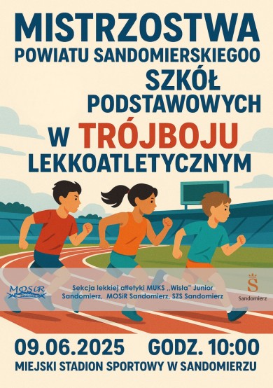 Zdjęcie Mistrzostwa Powiatu Sandomierskiego SZS Szkół Podstawowych     w trójboju lekkoatletycznym