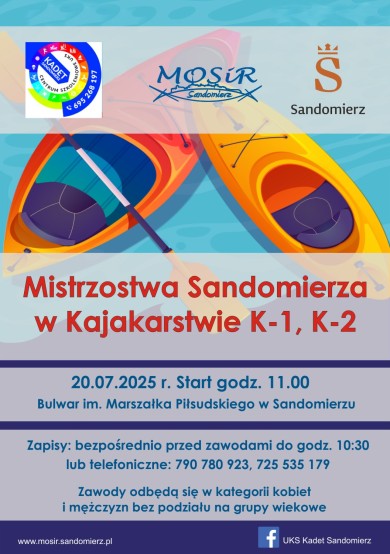 Zdjęcie Mistrzostwa Sandomierza w Kajakarstwie